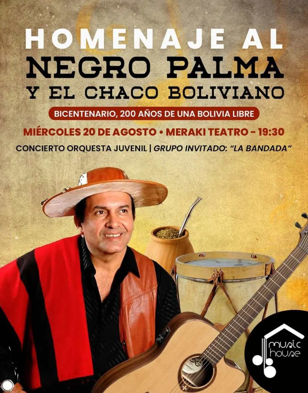  La Orquesta Juvenil Music House y La Bandada rinden tributo al Negro Palma y al&nbsp;Chaco
