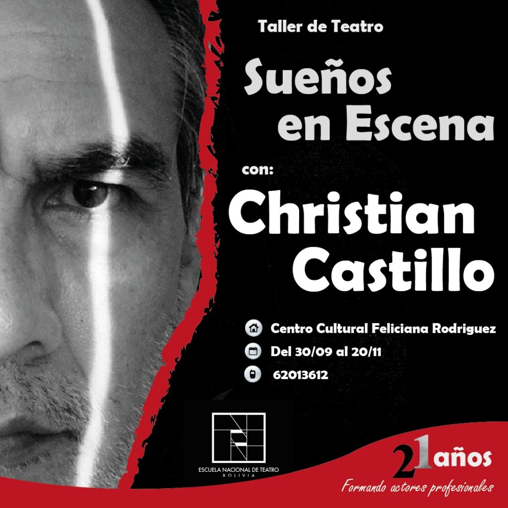 Christian Castillo y la Escuela Nacional de Teatro darán un taller que te llevará del miedo al&nbsp;aplauso